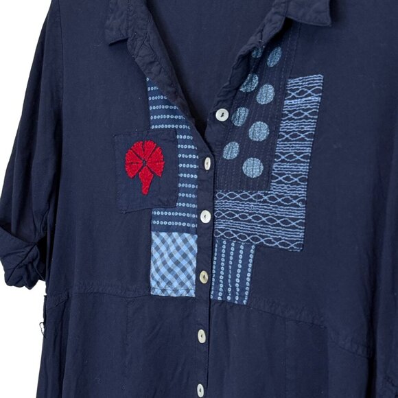 Bombay Paisley Womens Fit-and-Flare Navy‎ Dress - Size XL - Picture 4 of 7